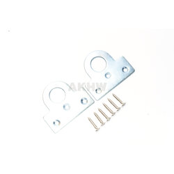 หูช้างเหล็กชุบโครเมียม ใช้ติดระหว่างประตูและวงกบ เพื่อเอาแม่กุญแจคล้อง