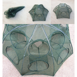 มุ้งตาข่ายดักปลาดักกุ้ง (กระชังร่มพับได้) ขายปลีกส่ง ราคาถูก