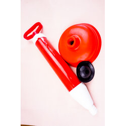 ลูกยางปั้มส้วม+อ่างล่างหน้าแบบสูบลม