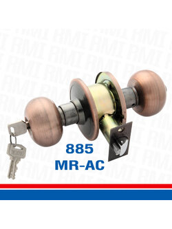 กุญแจลูกบิด/Rmi/ลูกจันรมดำ/885MR-ACฝาใหญ่