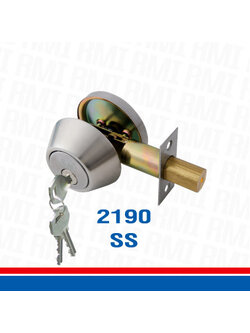 กุญแจลิ้นตาย1ด้าน/Rmi/2190SS/ขาวด้าน