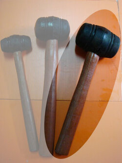 ค้อนยางใหญ่/พร้อมด้าม/ศก.7.5มม.