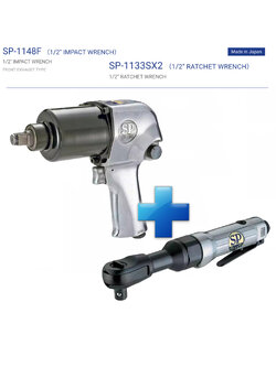 บ๊อกลมชุด/1/2"/Sp/แถมประแจลม/SP-1148F+SP-1133SX