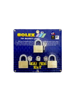 กุญแจชุดลูกปืนทล./MTK-35,40,45/3ตัว/Solex/Re-key