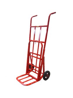 รถเข็ญหนาพิเศษ/มีแขน/สีส้มล้อตัน8"