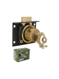 กุญแจลิ้นชัก/No.808/แป้นฝัง/7/8"x20มม./อย่างดี