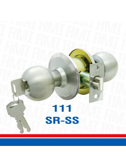 กุญแจลูกบิด/Rmi/กลมด้าน/111SR-SS