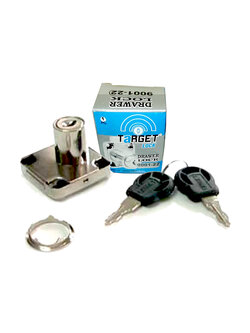 กุญแจลิ้นชัก/No.CL9001-22/แป้นลอย/3/4"x23มม./Target