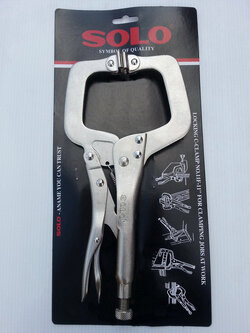 คีมล๊อคปากโค้ง/11"/Solo/No.11F