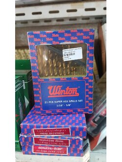 ดอกสว่านHSSชุด/21ดอก/Winton