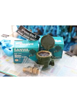 มาตรน้ำ/1/2"ทล./Sanwa
