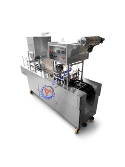 เครื่องบรรจุน้ำถ้วย อัตโนมัติ 2 หลุม 2 หัวปั้มชนิดสายพาน รุ่น GD2-16 SERIES