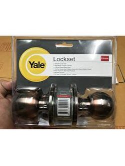 กุญแจลูกบิด/Yale/รมดำ/KN-VCA5227-US11