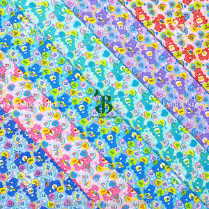 ลายหมีแคร์แบร์ พื้นสี