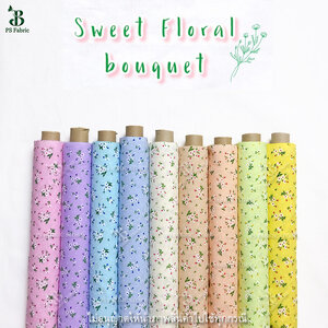 ลายช่อดอกไม้เล็ก สีหวาน