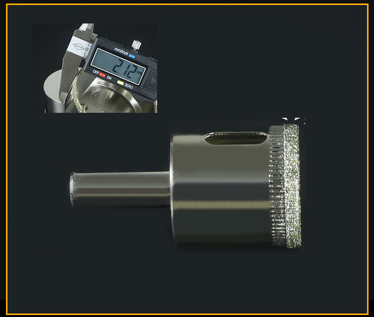 โฮลซอเจาะกระเบื้อง ดอกสีเงินหัวเพชร ยี่ห้อ KingsMan สำหรับเจาะหินเกรนิต กระจก และเซรามิค [ขายปลีก/ส่ง]