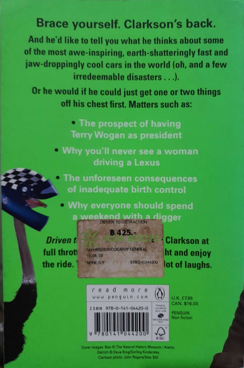 DRIVEN TO DISTRACTION : Jeremy Clarkson