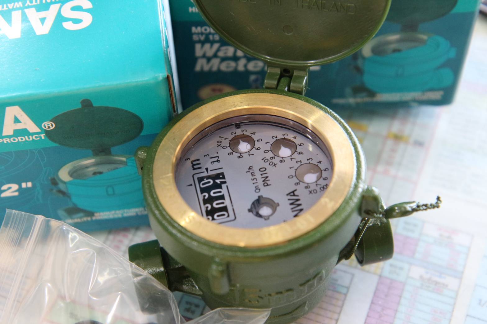 มาตรน้ำ/1/2"ทล./Sanwa