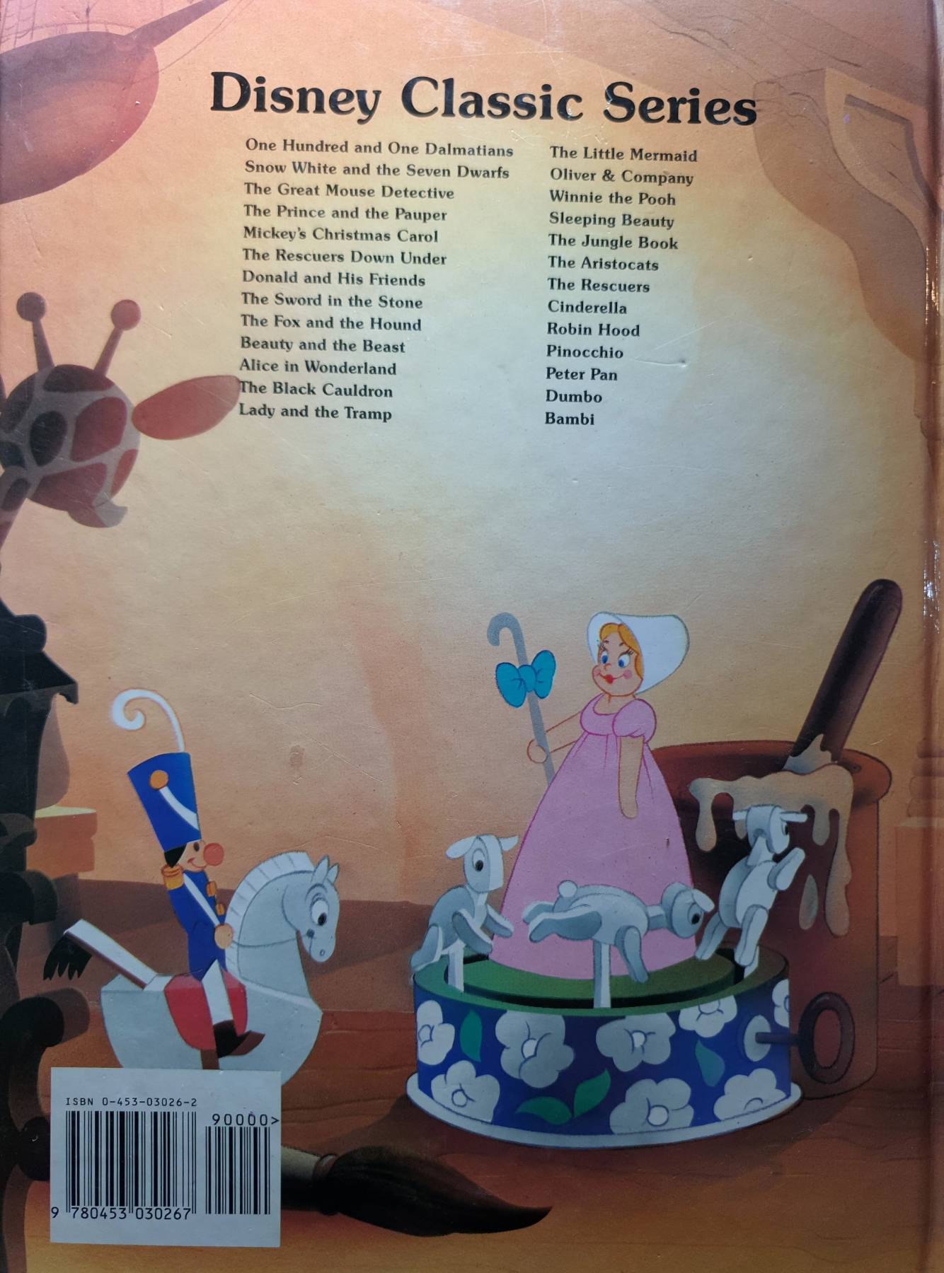 Vintage Disney Pinocchio Book, Disney Classic Series, 1986 Twin Books Large Hardcover