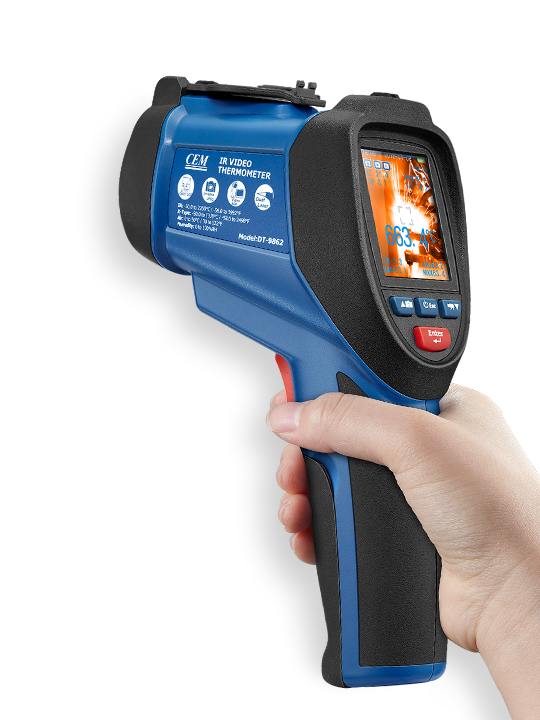 เครื่องวัดอุณหภูมิแบบอินฟราเรด ( Infrared Thermometer ) รุ่น DT-9861 แบรนด์ CEM -50~1,600 C