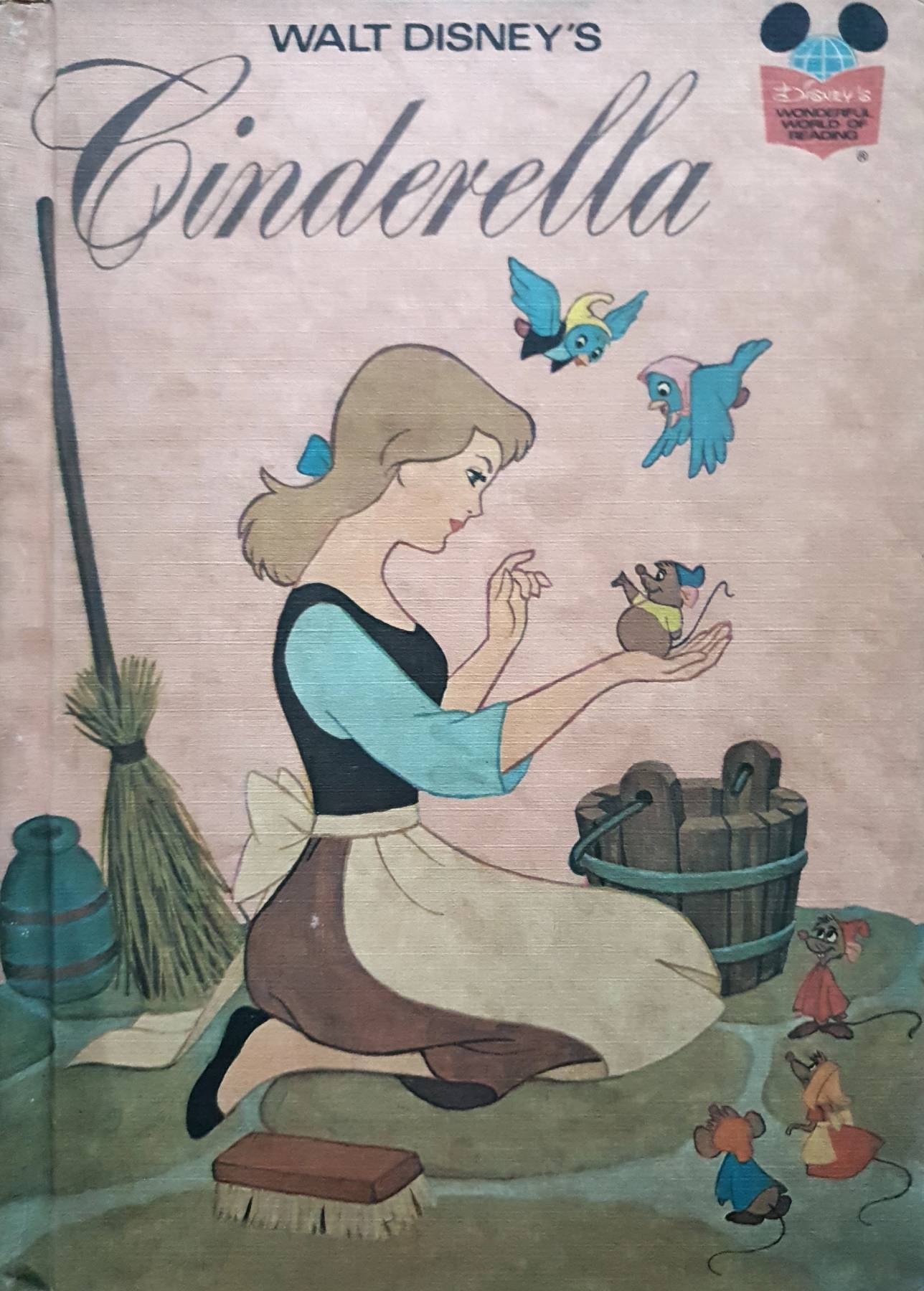 Walt Disney's Cinderella 1974 HC Book Club Edition Children's Book