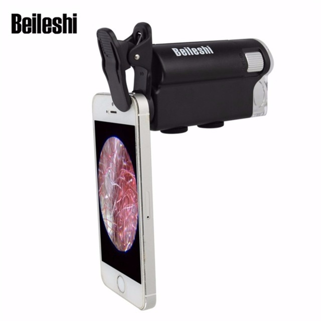Beileshi 60X-100X Mini Microscope LED