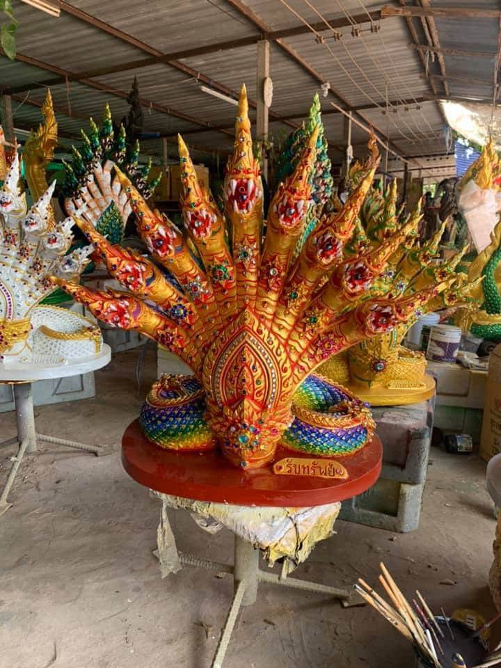 พญานาค 9 เศียร สีแดง รุ่นรับทรัพย์