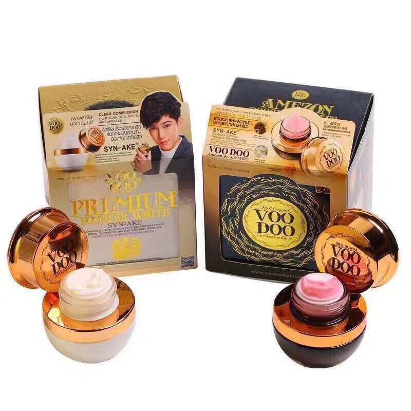 VOODOO AMEZON BOOSTER SLEEPING CREAM วูดูครีมดำ 黑色蛇毒面膜
