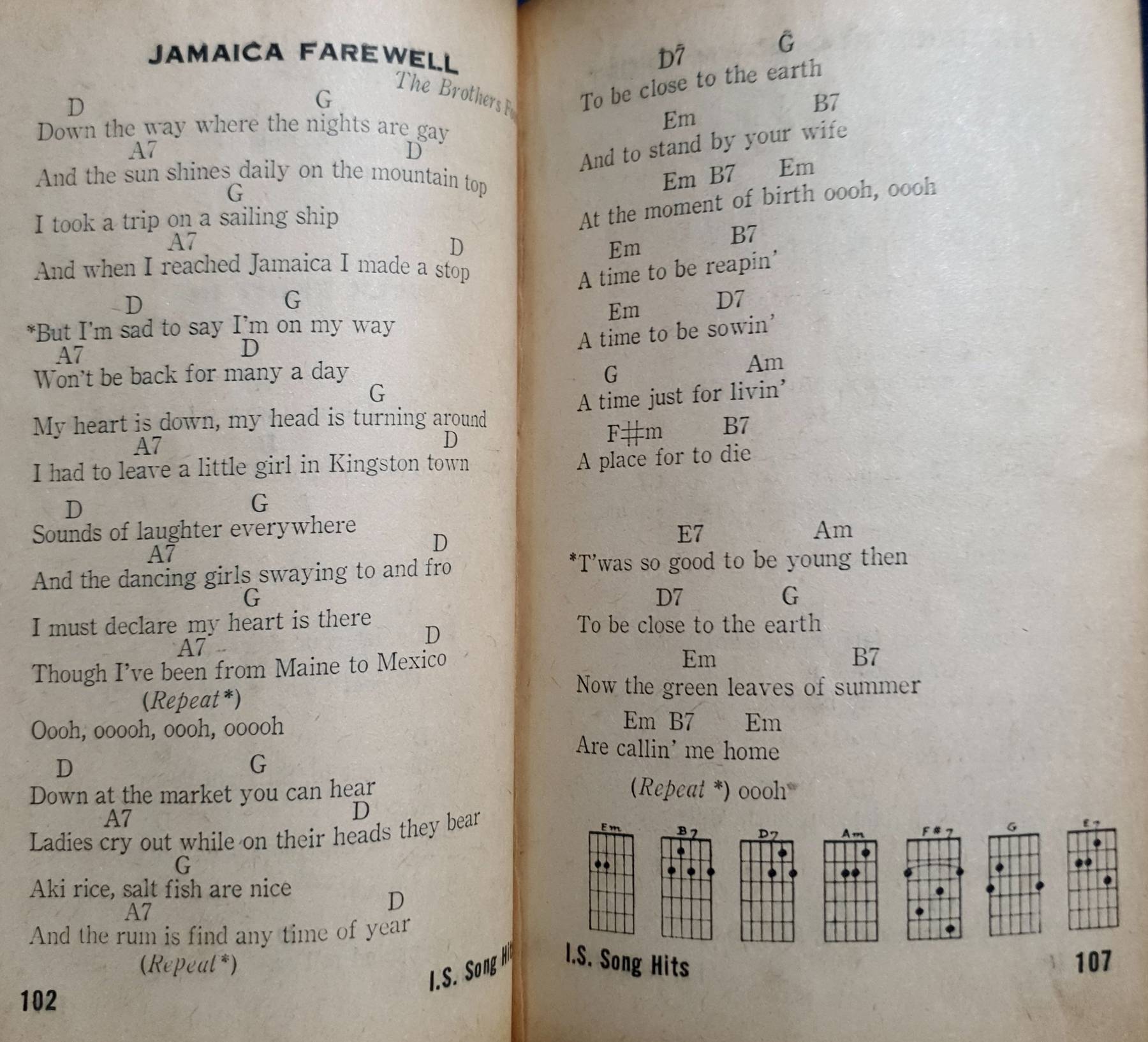 หนังสือเพลงยุค 70 Song Hits RHYTHM OF THE RAIN TOM JONES