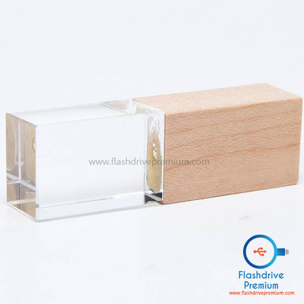 แฟลชไดร์ฟไม้ คริสตัล (Crystal Flashdrive)