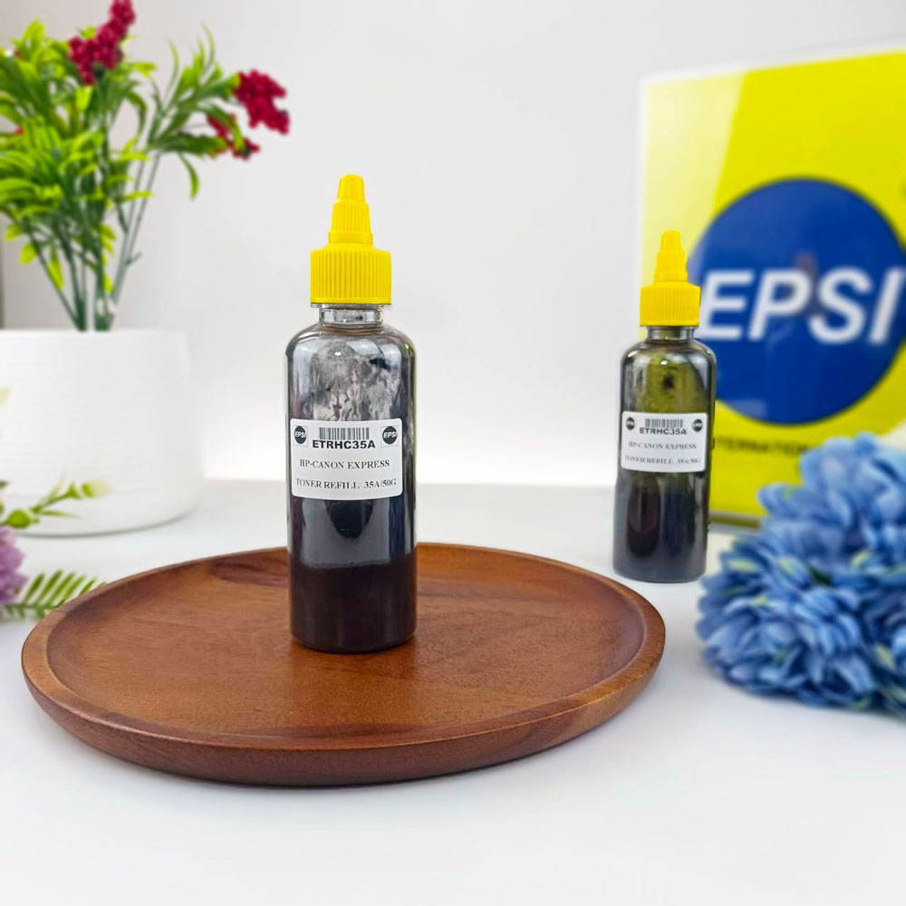 HP/CANON ETRHC35A ผงหมึกเติมยี่ห้อ เอ็กเพรส ขนาด 50 กรัม สีดำ สำหรับเครื่องพิมพ์เอชพี EXPRESS TONER REFILL FOR HP-CANON 35A 50G BLACK 300 กรัม