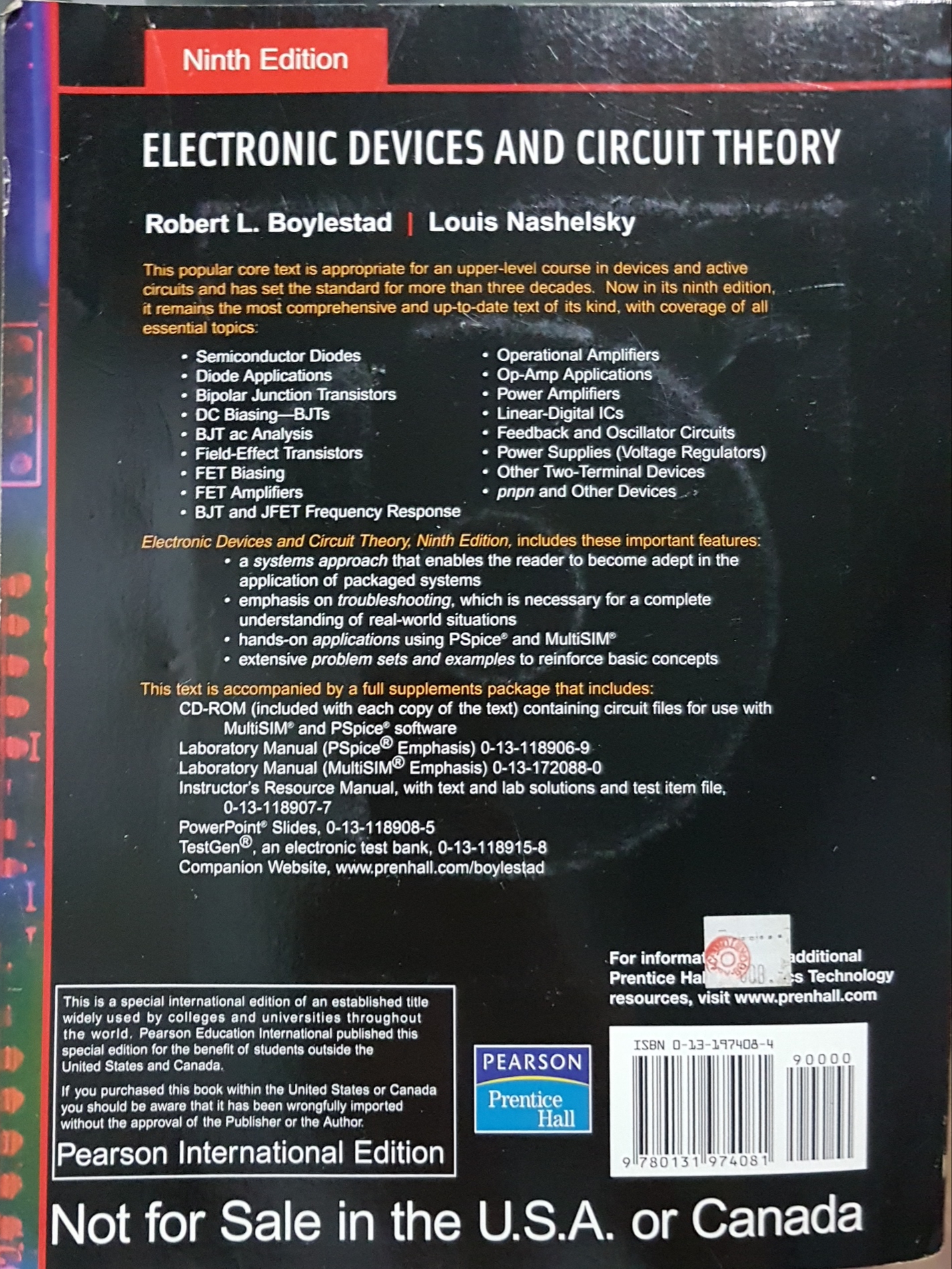 Electronic Device and Circuit Theory