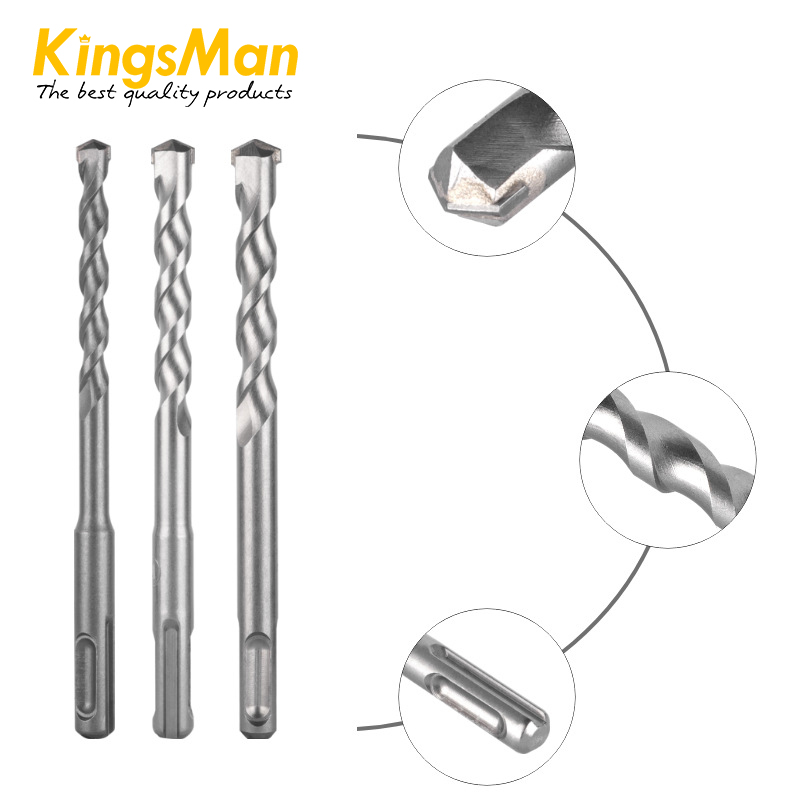 ดอกสว่านเจาะปูนโรตารี่ KingsMan อย่างดี ดอกคมแข็งแรง สำหรับเจาะคอนกรีต [ขายปลีก/ส่ง]