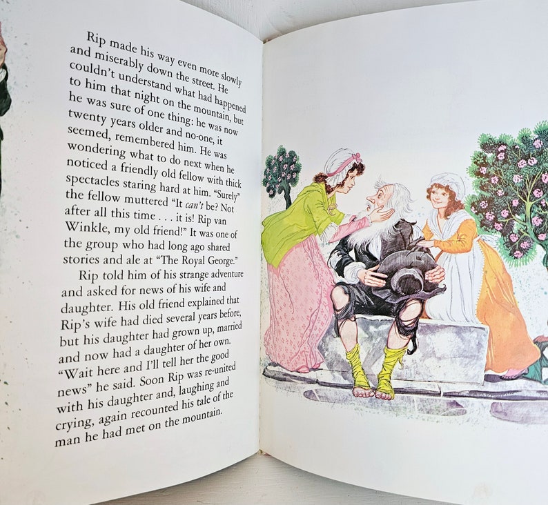 Vintage Rip Van Winkle Washington Irving Award Classic Tale (hardcover)