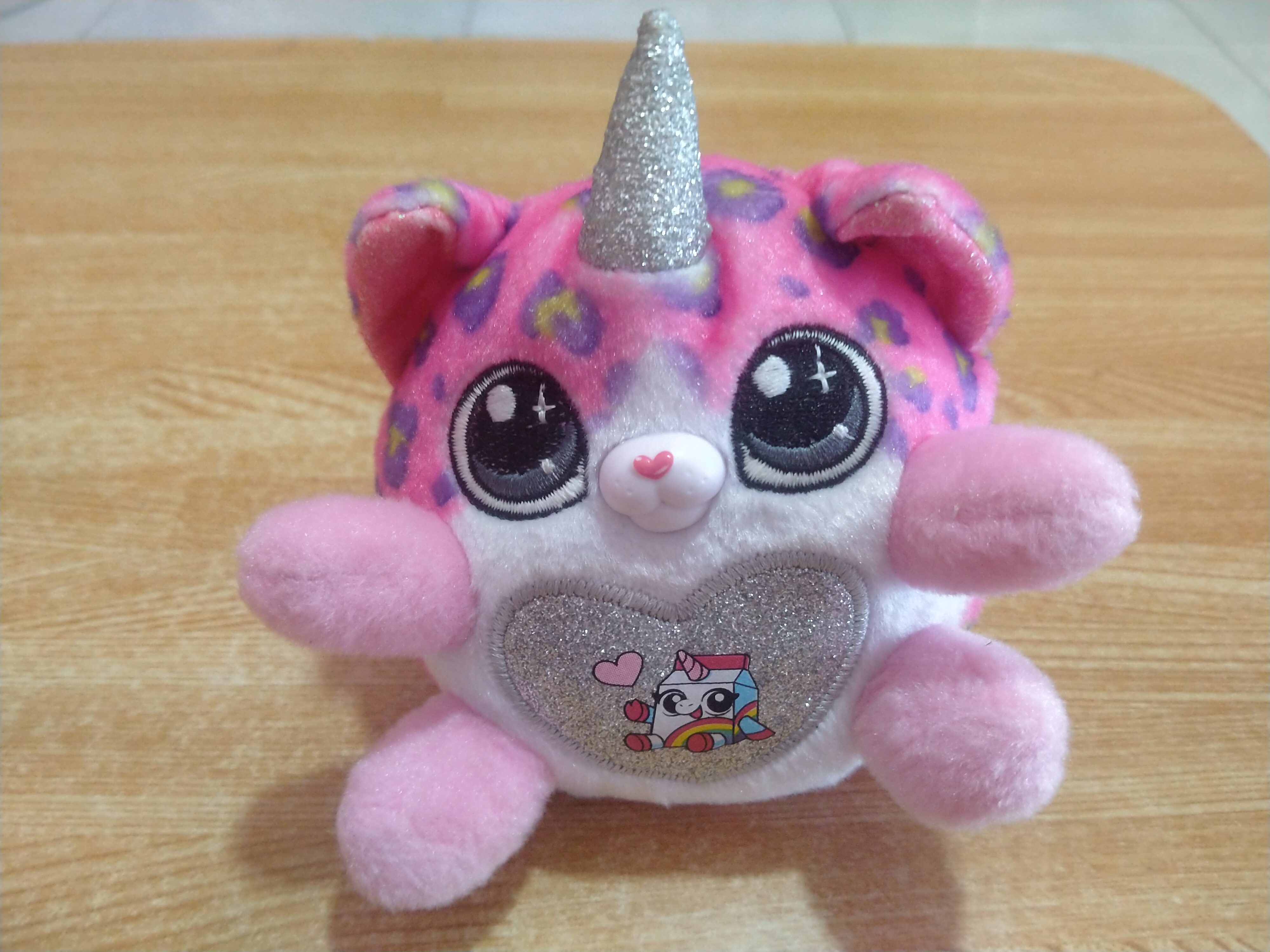 พวงกุญแจตุ๊กตาZuru Unicorn Pink Plush Heart