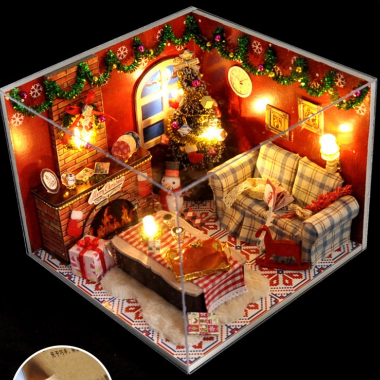 โมเดลบ้านจำลองสไตล์ต้อนรับงานปาร์ตี้วันคริสต์มาสChrist mas house partyเหมาะสำหรับนักประดิษฐ์โมเดลจำลองโดยเฉพาะ