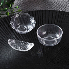 ถ้วยใสจิ๋ว4 ซม.มินิจำลองรอบชาม PVC พลาสติกใสชามขนาดเล็ก DIY อาหาร Dream โรงงาน Miniature ฉาก Place