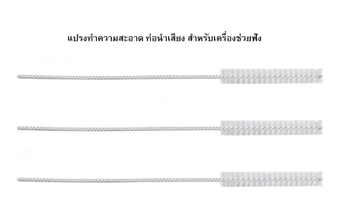 Tube Cleaning Brush แปรงทำความสะอาด Tube, Ear hook, Earmold (2 ชิ้น)
