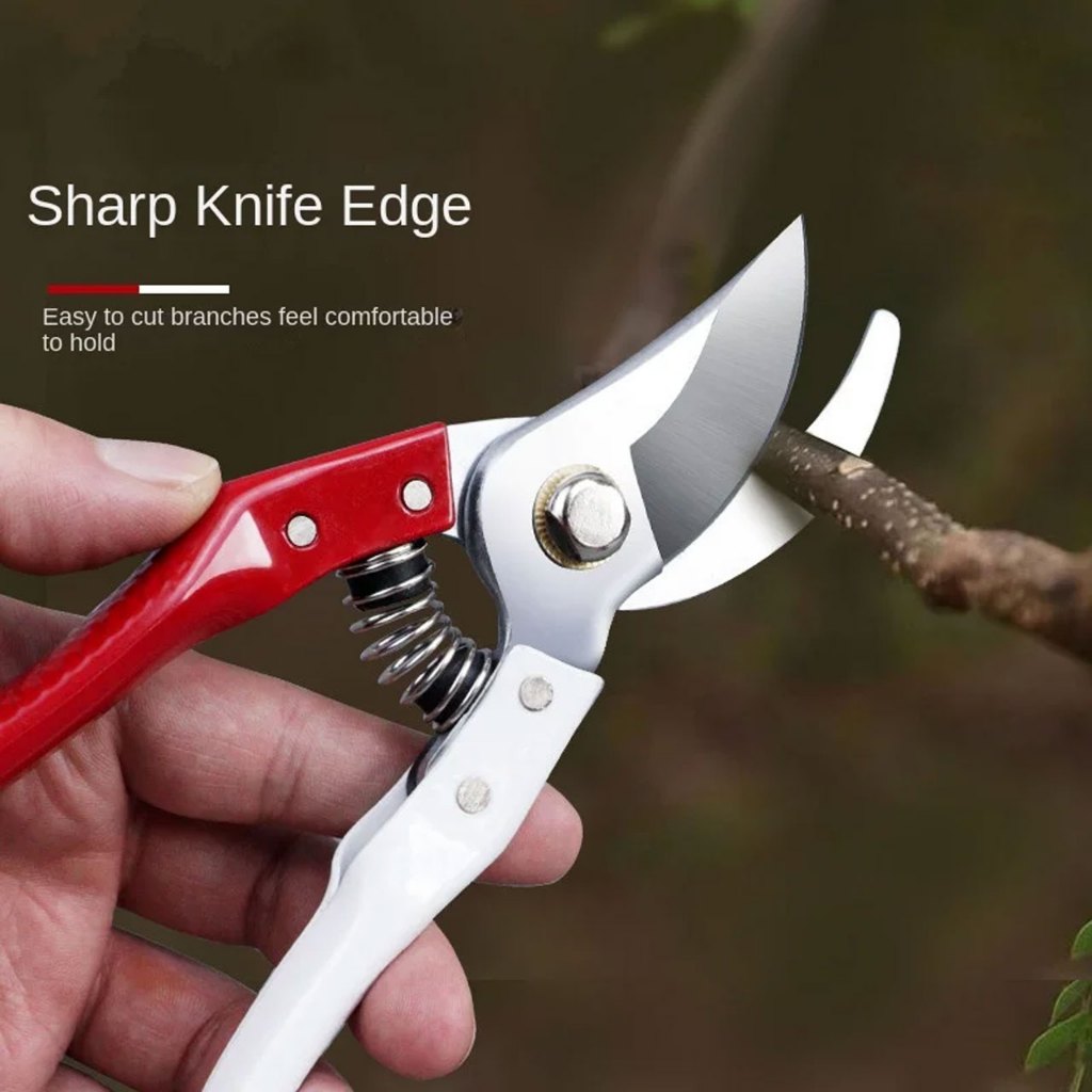 กรรไกรตัดกิ่ง ใบมีดสแตนเลส รุ่น SW-57 กรรไกรตัดแต่งกิ่งไม้ ขนาด 8.5นิ้ว ด้ามจับนุ้ม คมมากๆ