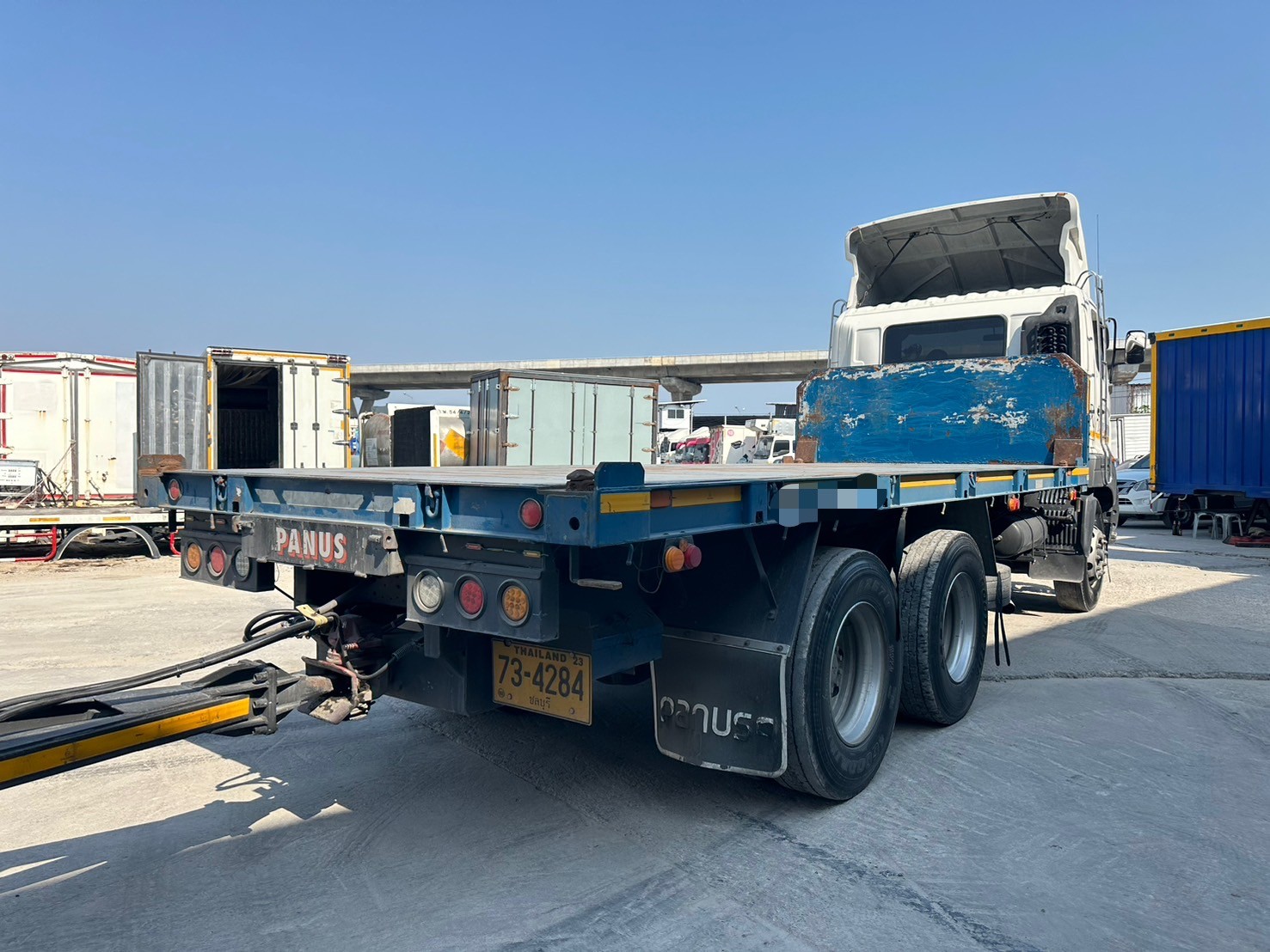 10ล้อพื้นเรียบ6.1ม.2เพลา344แรง มีลำโพงFM1A HINO344Hp ปี2562 ยาว6.1ม. 1.75ล.4284