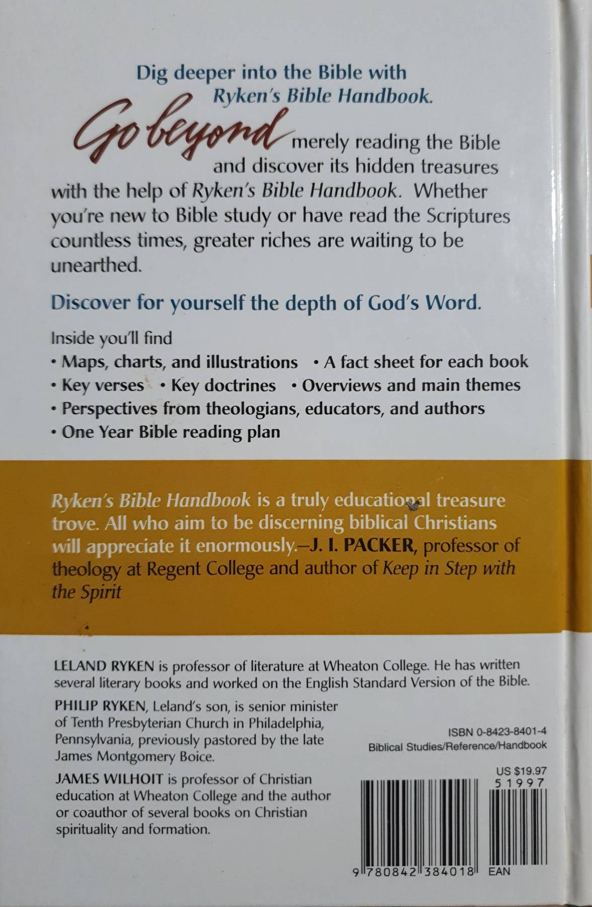Ryken's Bible : Handbook Leland Ryken (Hardcover)