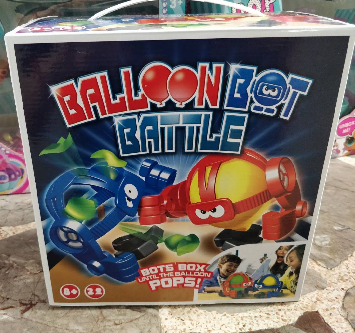 Balloon bot battle หุ่นยนต์ ต่อสู้ Bots box until the balloon POPS ของเล่น YUSH