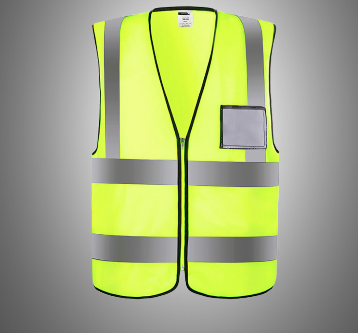 เสื้อสะท้อนแสงรุ่นเต็มตัว (Suresafe Safety Vest) มีช่องเสียบบัตรและปากกา ขายส่ง/ราคาถูก