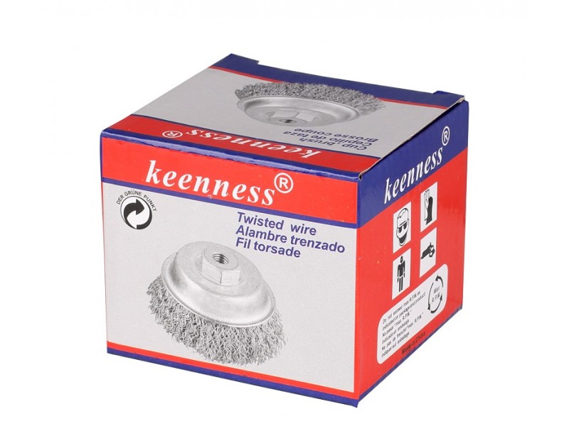 แปรงลวดถ้วย ตรา KEENESS [ขายส่ง ราคาถูก]