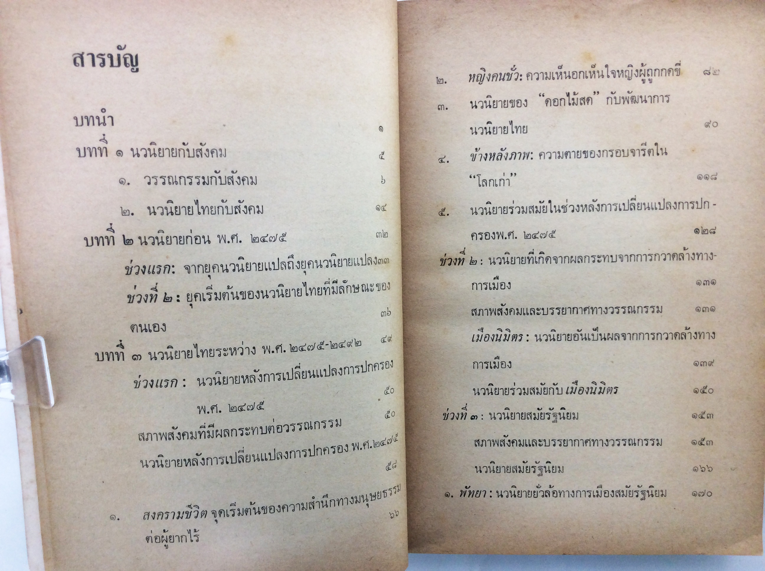 นวนิยายกับสังคมไทย 2475-2500หนังสือหายาก หนังสือสะสม หนังสือเก่า คุ้มอักษรไทย