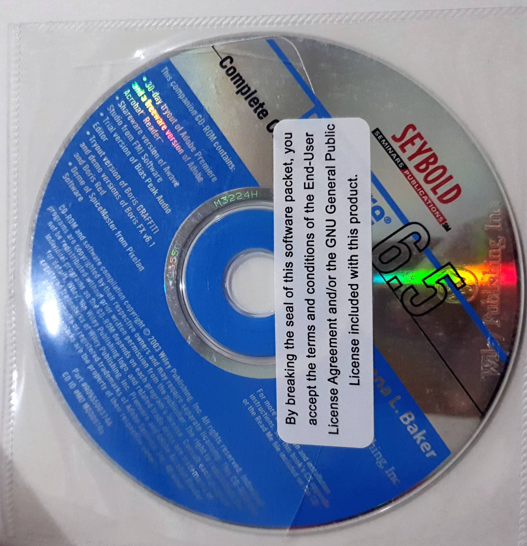 Adobe Premiere 6.5 Complete Course + CD : Donna Baker