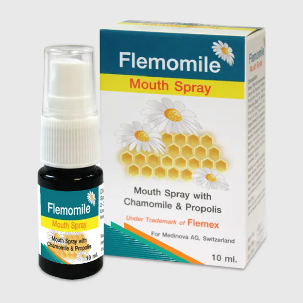 FLEMOMILE MOUTH SPRAY 10mL./ขวด ต้านเชื้อแบคทีเรียในลำคอและช่องปาก ช่วยระงับกลิ่นปาก