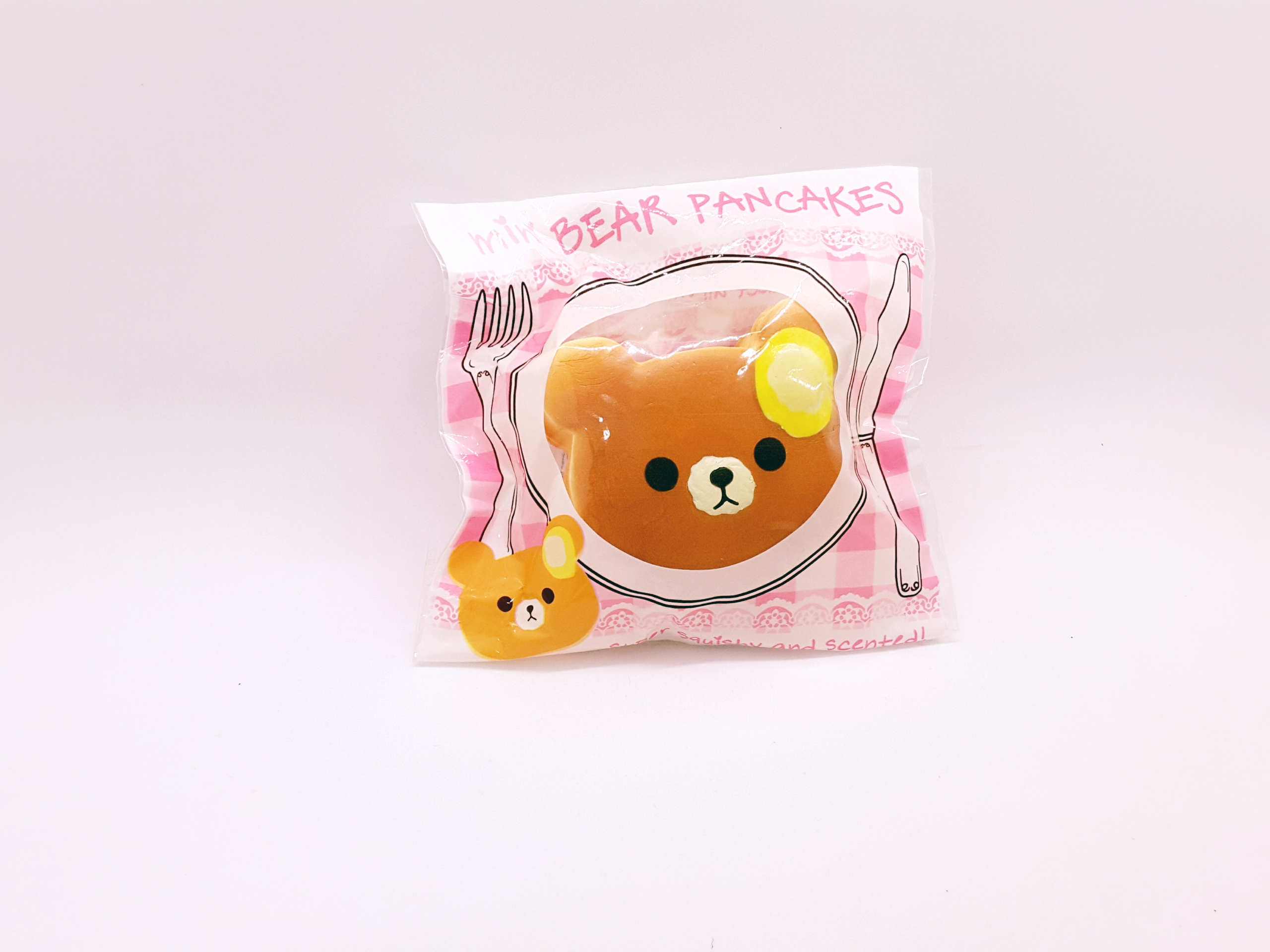 สกุชชี่แท้รูปแพนเค้กแบรนด์พูนิมารุ รสสตอเบอรี่ pancake punimaru