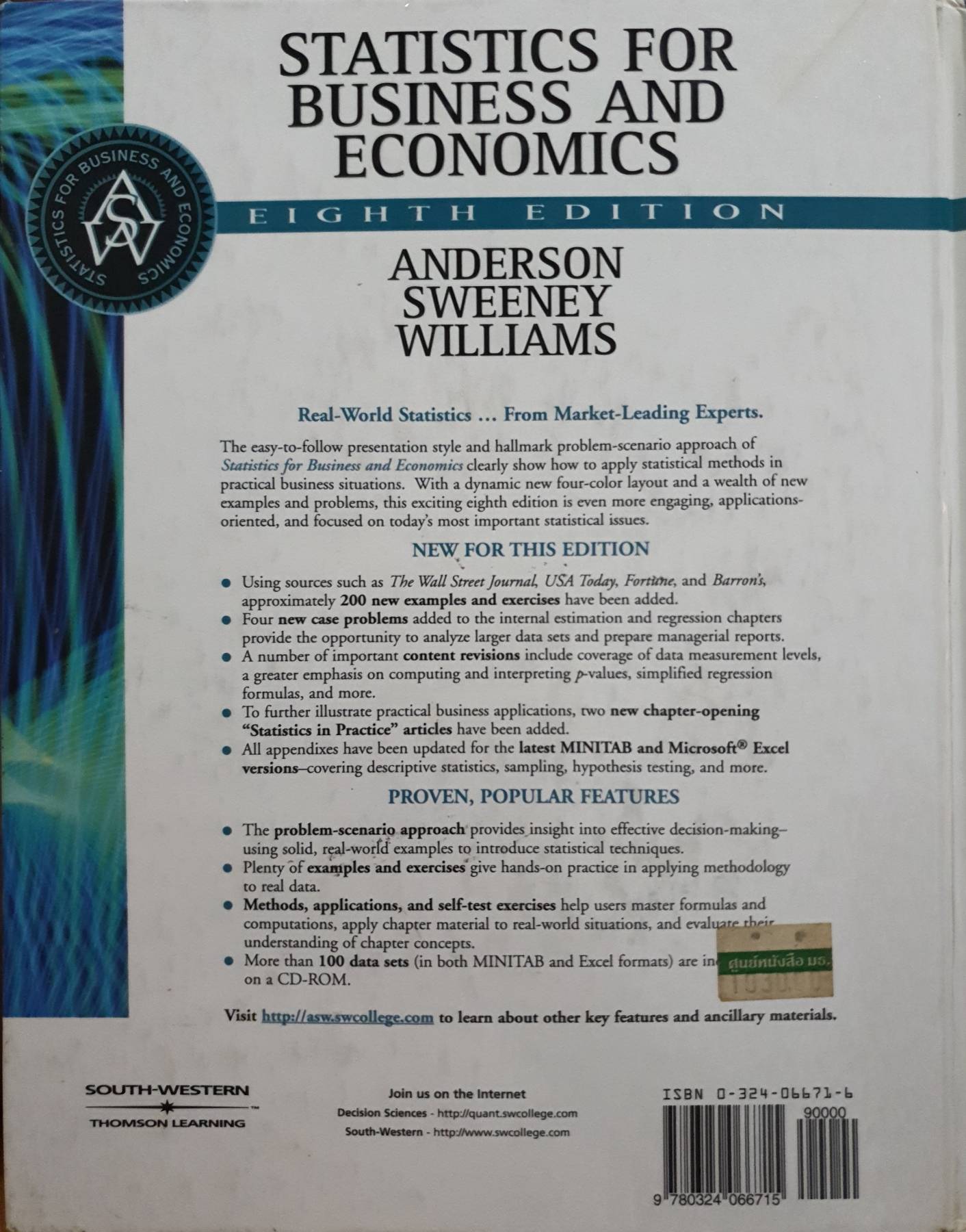 Statistic for Business and Economics , Hardcover