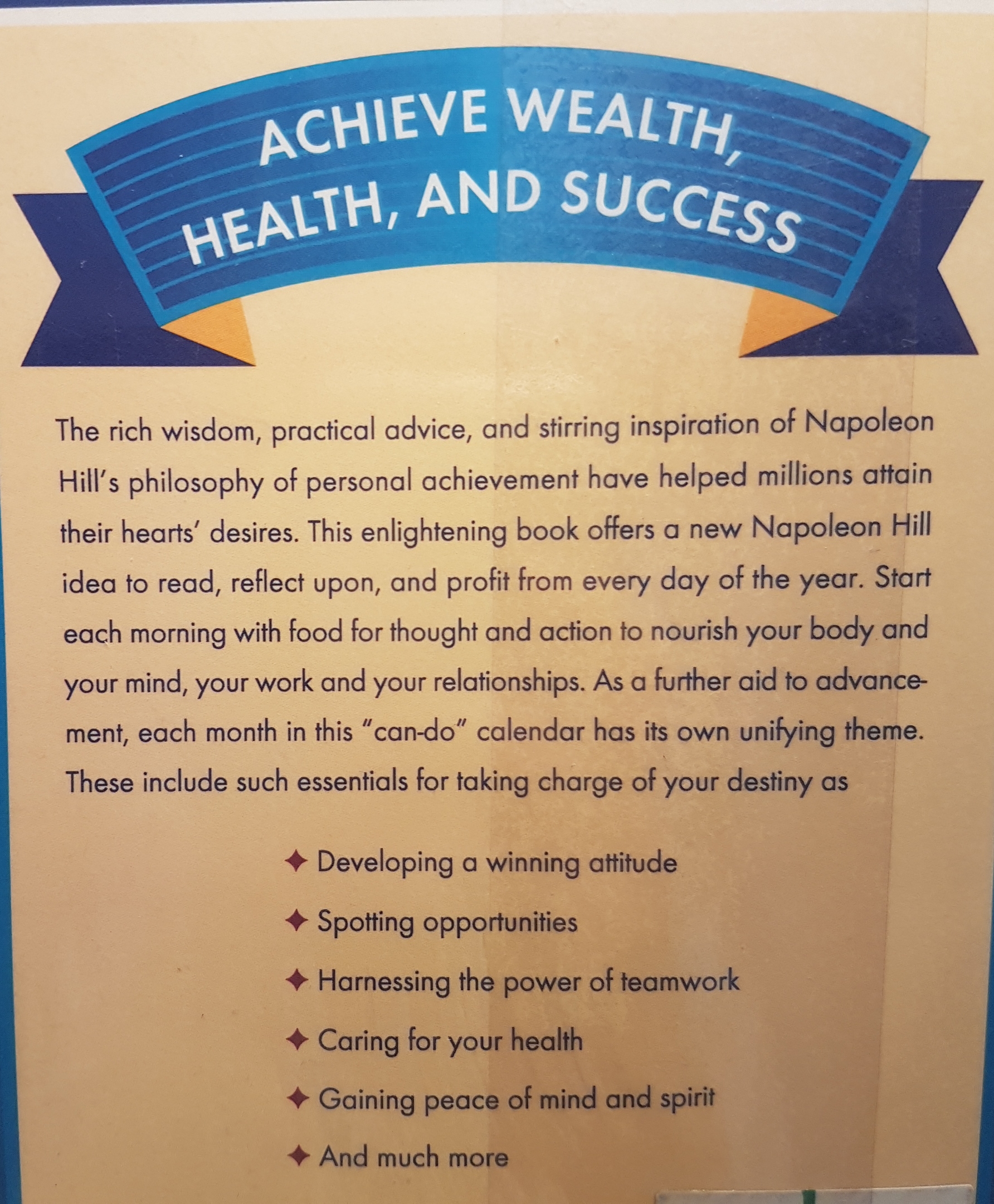 Positive Action Plan 365 Meditations for Making Each day a Success by Napoleon Hill's